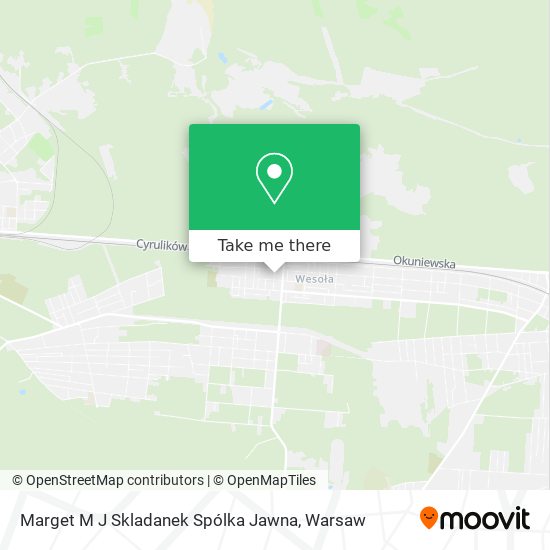 Marget M J Skladanek Spólka Jawna map