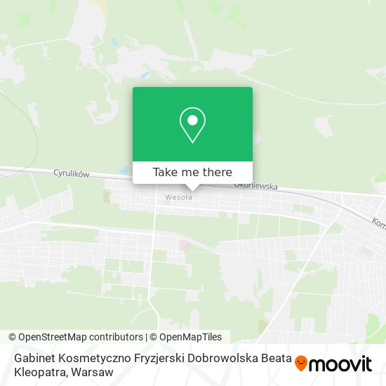 Gabinet Kosmetyczno Fryzjerski Dobrowolska Beata Kleopatra map