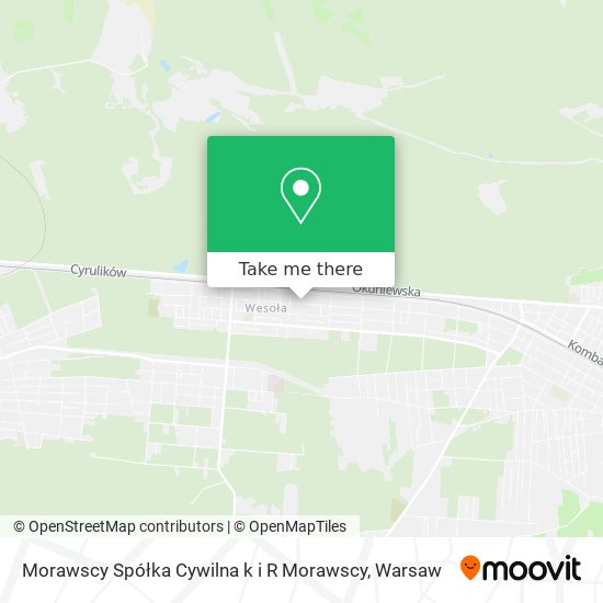 Карта Morawscy Spółka Cywilna k i R Morawscy