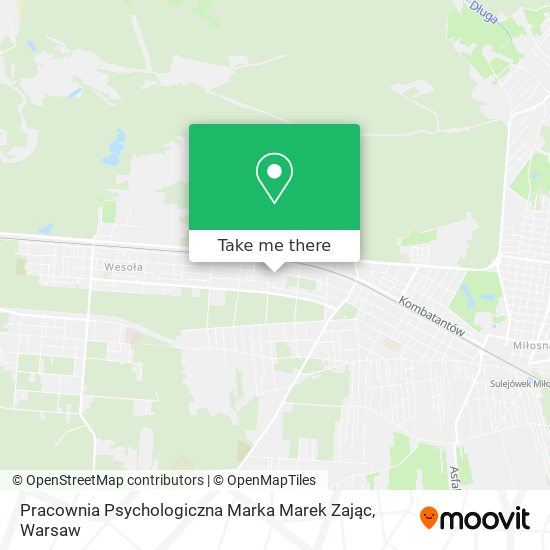 Карта Pracownia Psychologiczna Marka Marek Zając