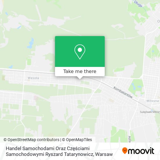 Handel Samochodami Oraz Częściami Samochodowymi Ryszard Tatarynowicz map