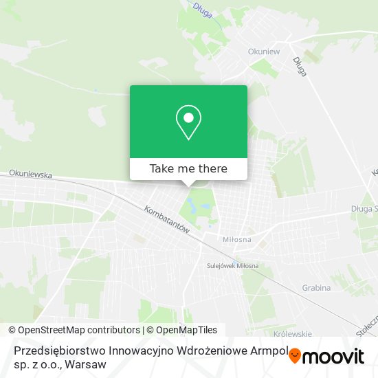 Przedsiębiorstwo Innowacyjno Wdrożeniowe Armpol sp. z o.o. map