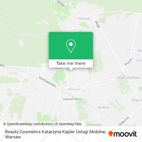 Beauty Cosmetics Katarzyna Kapler Usługi Mobilne map