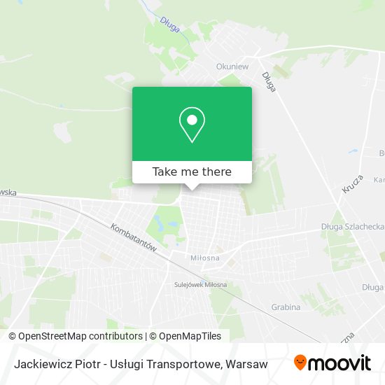 Jackiewicz Piotr - Usługi Transportowe map