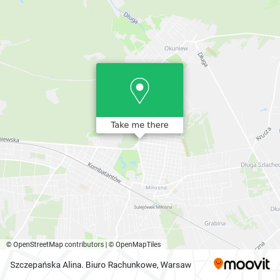 Szczepańska Alina. Biuro Rachunkowe map