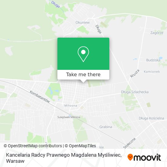 Kancelaria Radcy Prawnego Magdalena Myśliwiec map