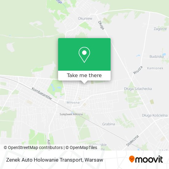 Zenek Auto Holowanie Transport map