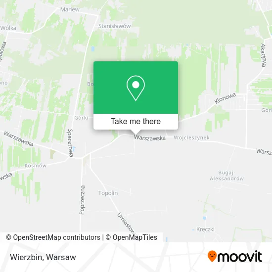 Wierzbin map