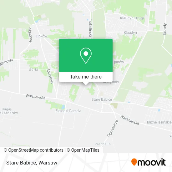 Карта Stare Babice