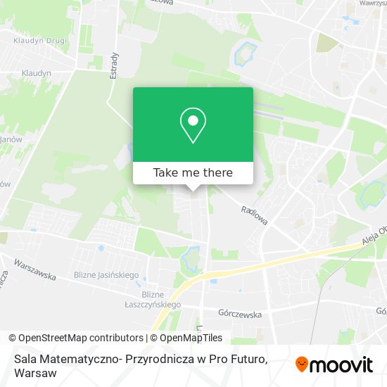 Sala Matematyczno- Przyrodnicza w Pro Futuro map