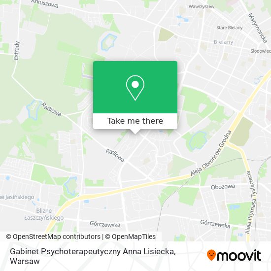 Gabinet Psychoterapeutyczny Anna Lisiecka map