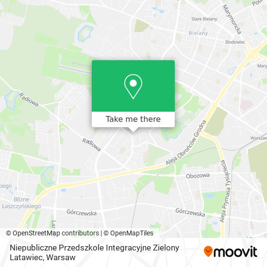 Niepubliczne Przedszkole Integracyjne Zielony Latawiec map