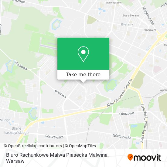 Biuro Rachunkowe Malwa Piasecka Malwina map