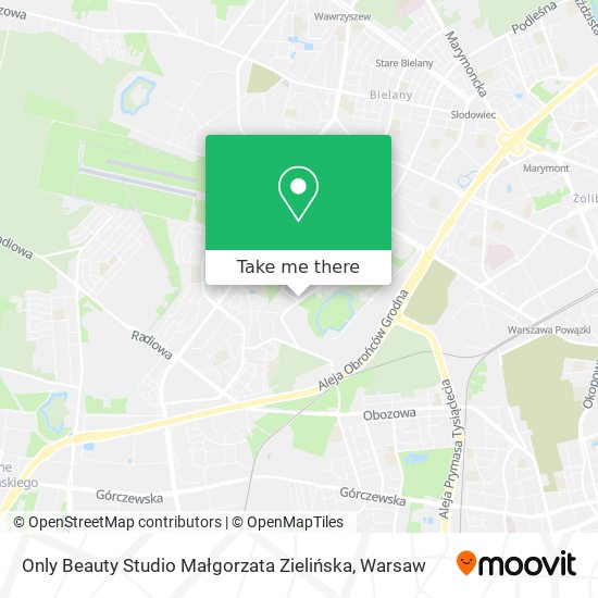 Only Beauty Studio Małgorzata Zielińska map