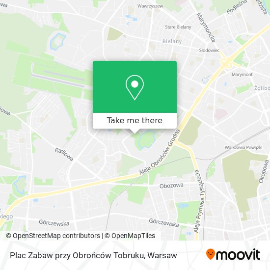 Plac Zabaw przy Obrońców Tobruku map