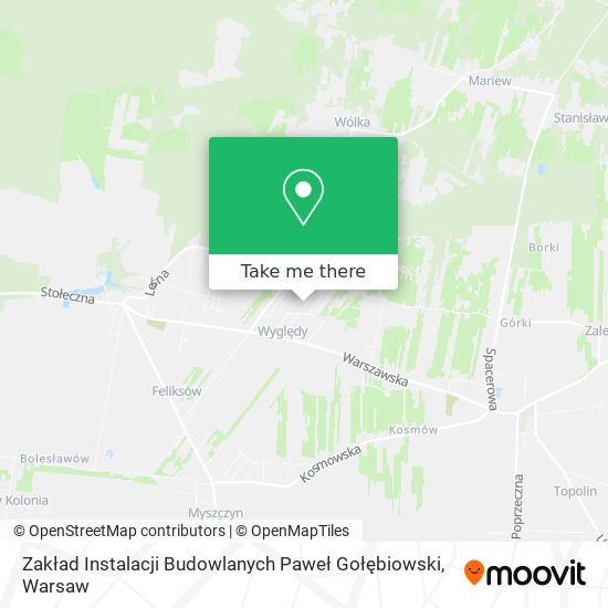 Zakład Instalacji Budowlanych Paweł Gołębiowski map