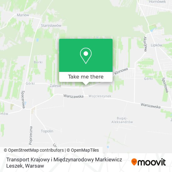 Transport Krajowy i Międzynarodowy Markiewicz Leszek map