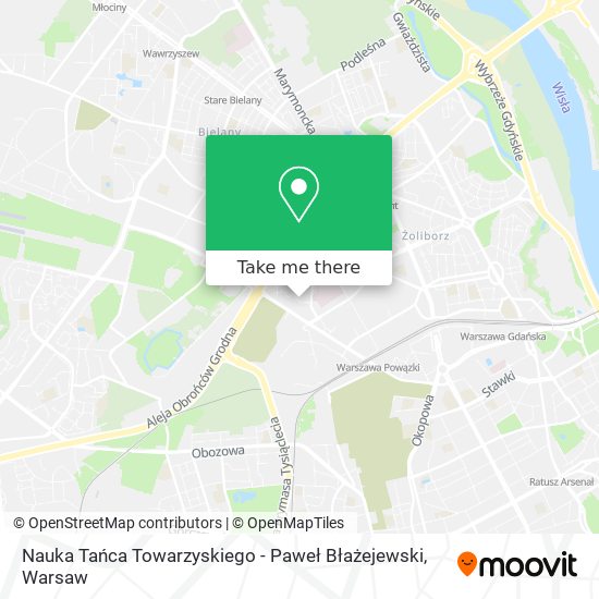 Nauka Tańca Towarzyskiego - Paweł Błażejewski map