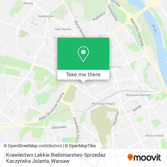 Krawiectwo Lekkie Bielizniarstwo Sprzedaz Kaczyńska Jolanta map