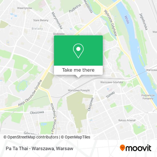 Pa Ta Thai - Warszawa map