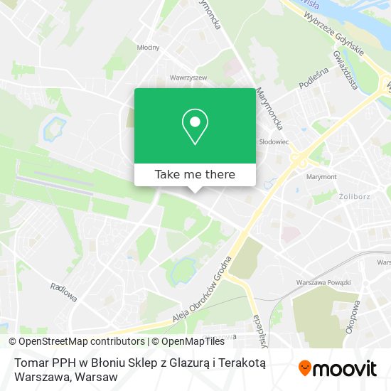 Tomar PPH w Błoniu Sklep z Glazurą i Terakotą Warszawa map