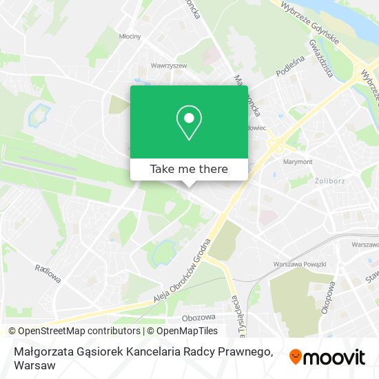 Małgorzata Gąsiorek Kancelaria Radcy Prawnego map