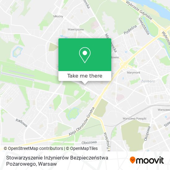 Stowarzyszenie Inżynierów Bezpieczeństwa Pożarowego map