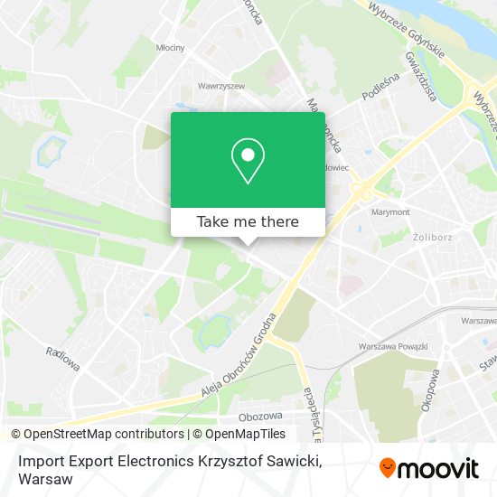 Import Export Electronics Krzysztof Sawicki map