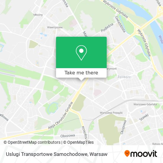 Uslugi Transportowe Samochodowe map