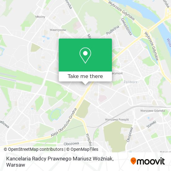 Kancelaria Radcy Prawnego Mariusz Woźniak map