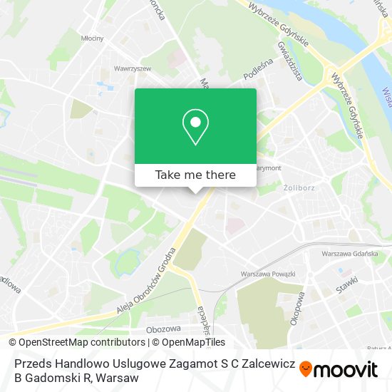 Przeds Handlowo Uslugowe Zagamot S C Zalcewicz B Gadomski R map