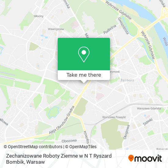 Zechanizowane Roboty Ziemne w N T Ryszard Bombik map