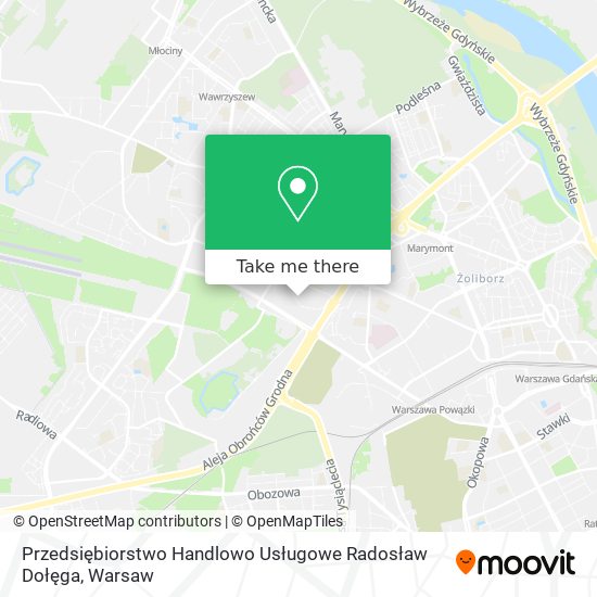 Przedsiębiorstwo Handlowo Usługowe Radosław Dołęga map