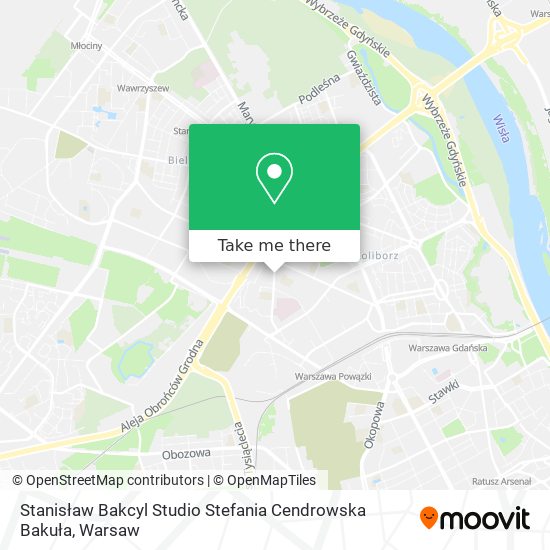 Stanisław Bakcyl Studio Stefania Cendrowska Bakuła map