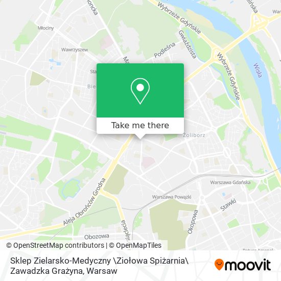 Sklep Zielarsko-Medyczny \Ziołowa Spiżarnia\ Zawadzka Grażyna map