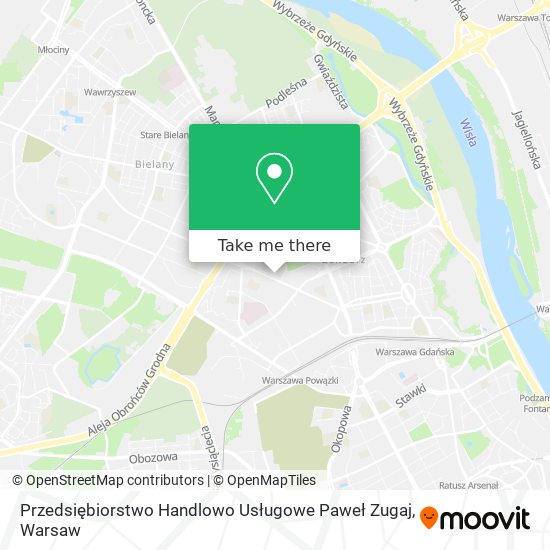 Przedsiębiorstwo Handlowo Usługowe Paweł Zugaj map