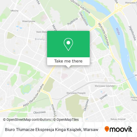 Biuro Tłumacze Ekspresja Kinga Książek map