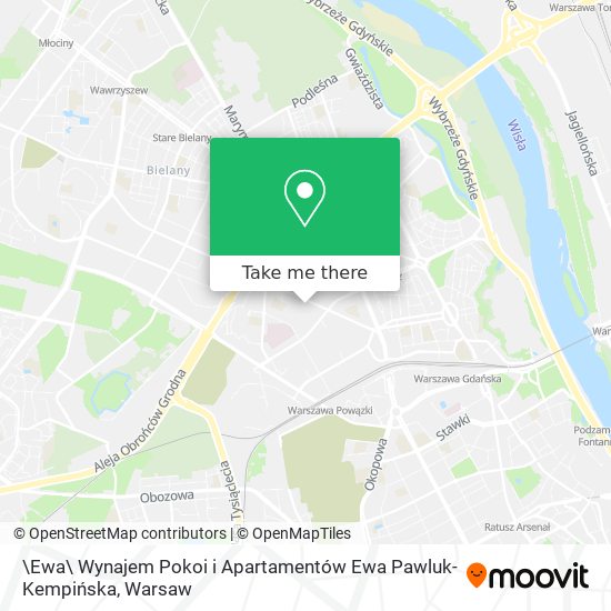 \Ewa\ Wynajem Pokoi i Apartamentów Ewa Pawluk-Kempińska map