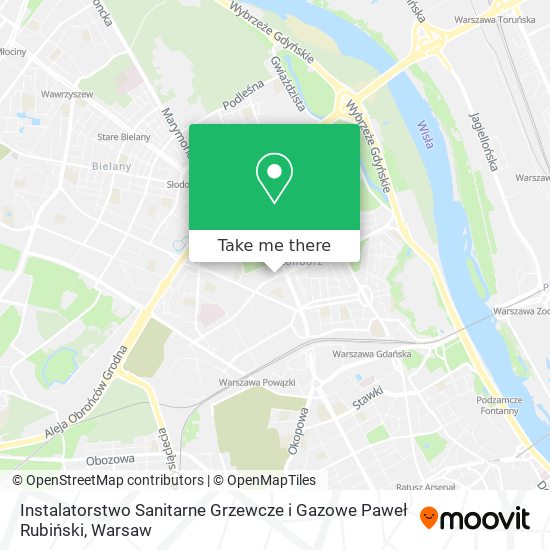 Instalatorstwo Sanitarne Grzewcze i Gazowe Paweł Rubiński map