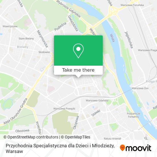 Przychodnia Specjalistyczna dla Dzieci i Młodzieży map