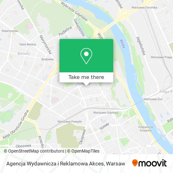 Agencja Wydawnicza i Reklamowa Akces map