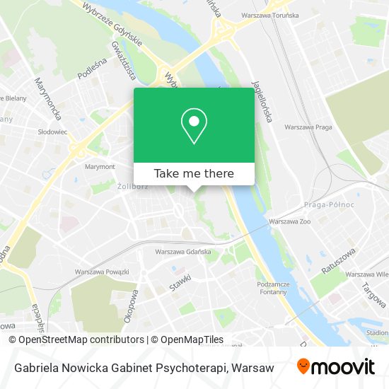 Gabriela Nowicka Gabinet Psychoterapi map