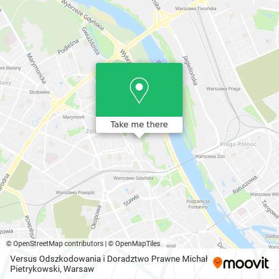 Versus Odszkodowania i Doradztwo Prawne Michał Pietrykowski map