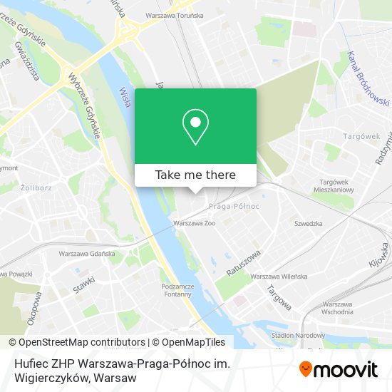 Hufiec ZHP Warszawa-Praga-Północ im. Wigierczyków map