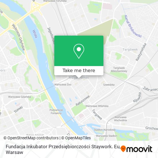 Карта Fundacja Inkubator Przedsiębiorczości Staywork. Eu