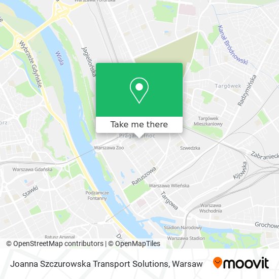 Joanna Szczurowska Transport Solutions map