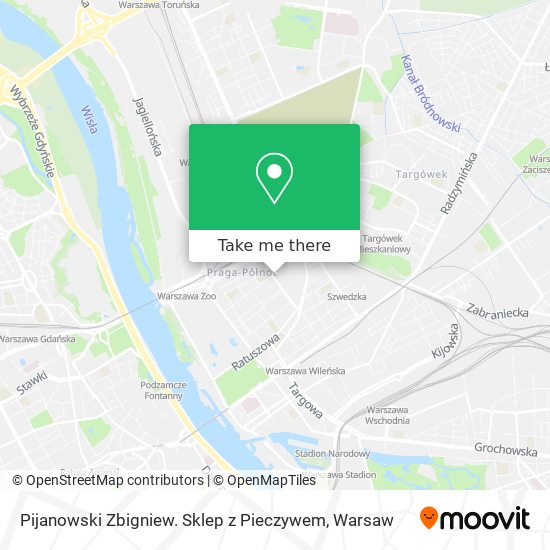 Pijanowski Zbigniew. Sklep z Pieczywem map