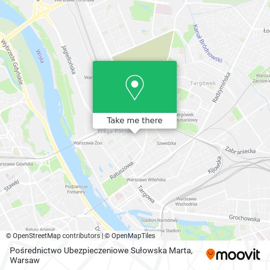 Pośrednictwo Ubezpieczeniowe Sułowska Marta map