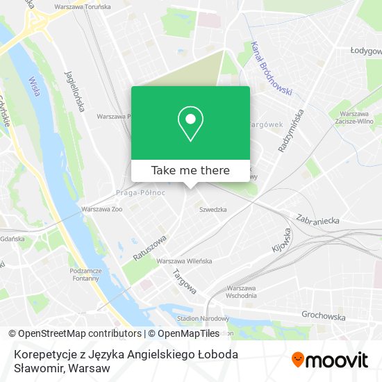 Korepetycje z Języka Angielskiego Łoboda Sławomir map