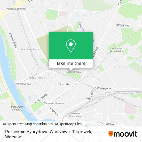 Карта Paznokcie Hybrydowe Warszawa- Targówek